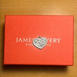 James Avery 2015 Heart Charm